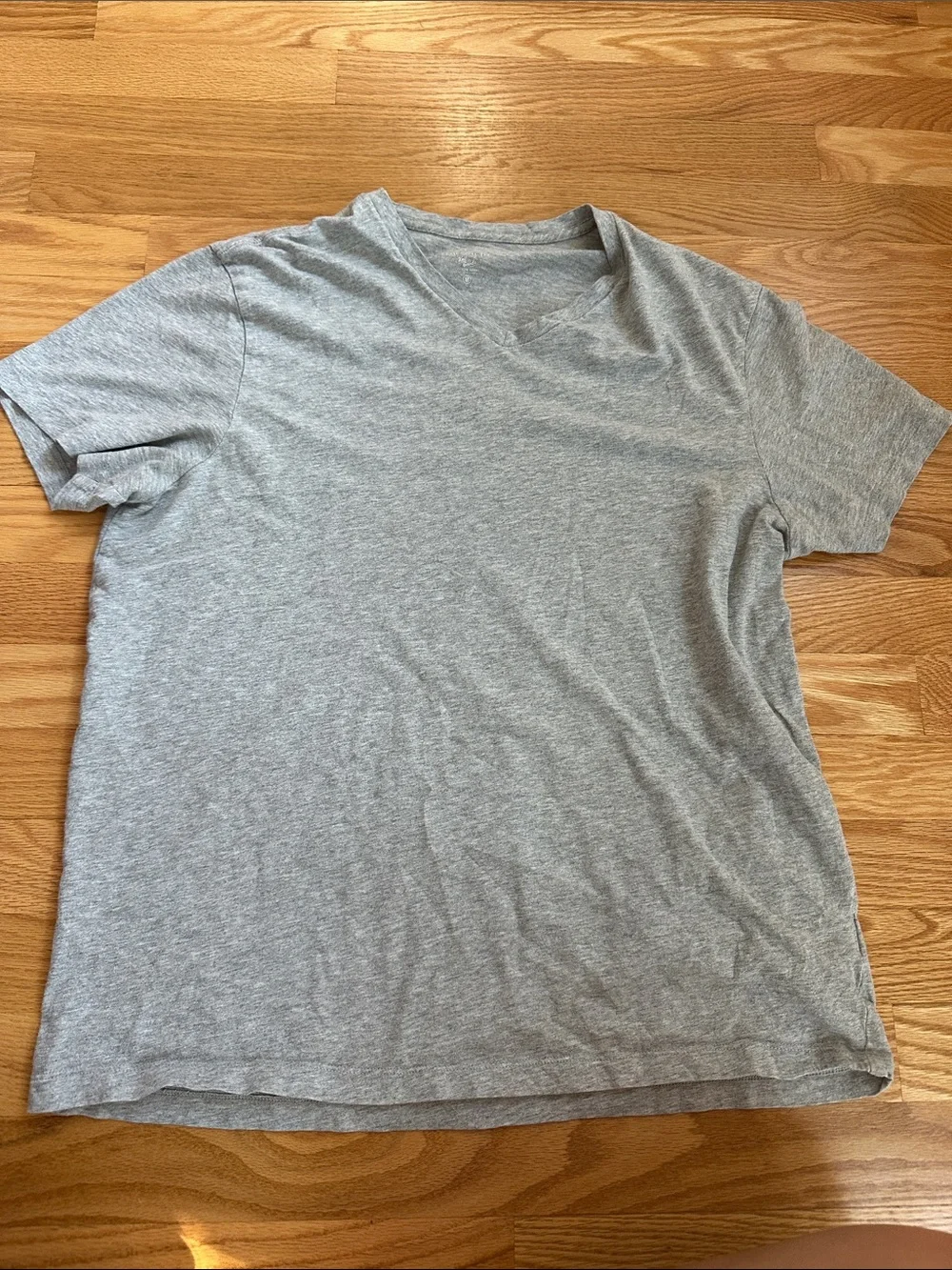 J. Crew Men's Heather Gray V-Neck Short Sleeve Tee